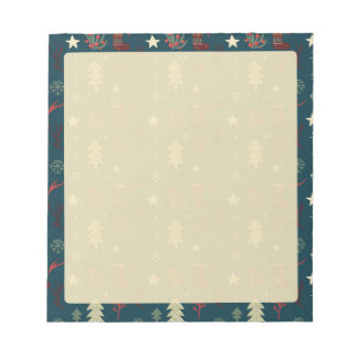Bloco De Notas Green Vintage Christmas