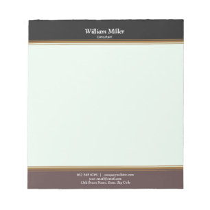 Bloco De Notas Grelhas Negras Minimalistas Modernas