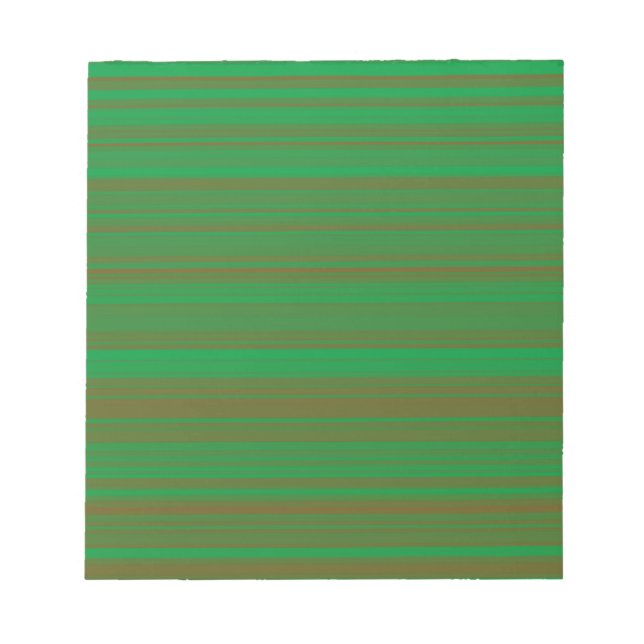 Bloco De Notas Grey Brown Stripes Verde (Frente)