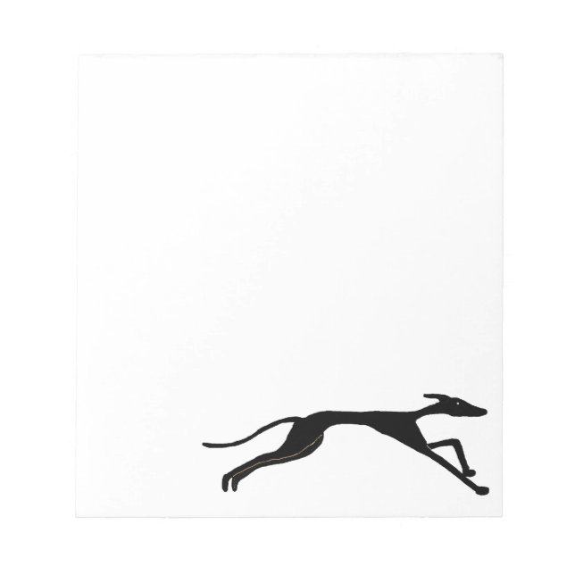 Bloco De Notas Greyhound Racing Art (Frente)