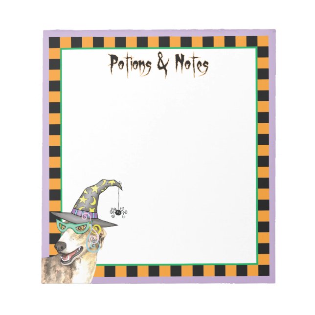 Bloco De Notas Greyhound Witch (Frente)