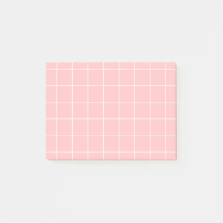 Bloco De Notas Grid paper: minimalist grid (pink)
