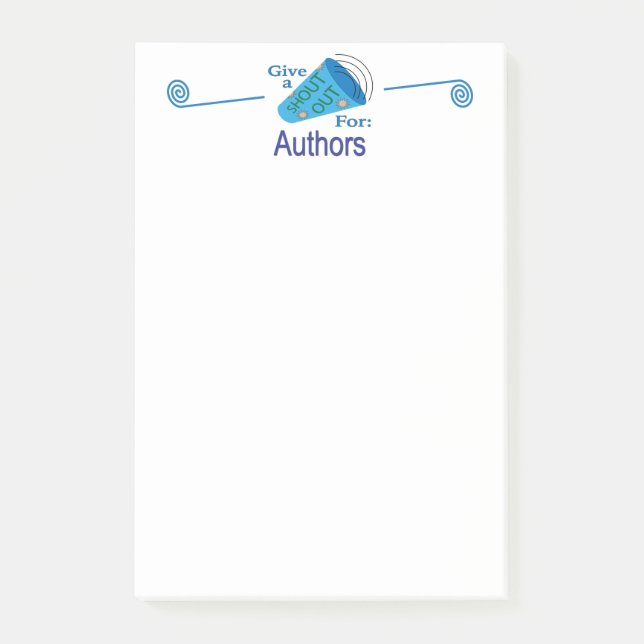 Bloco De Notas Gritar para Autores (Frente)