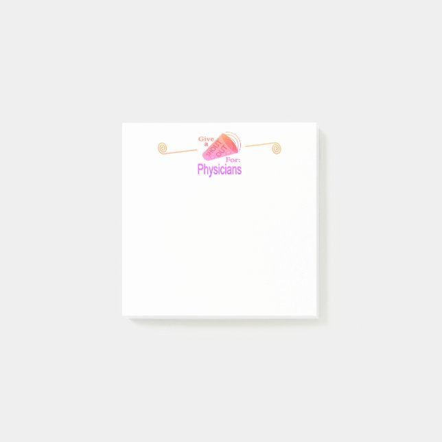 Bloco De Notas Gritar para Médicos (Frente)