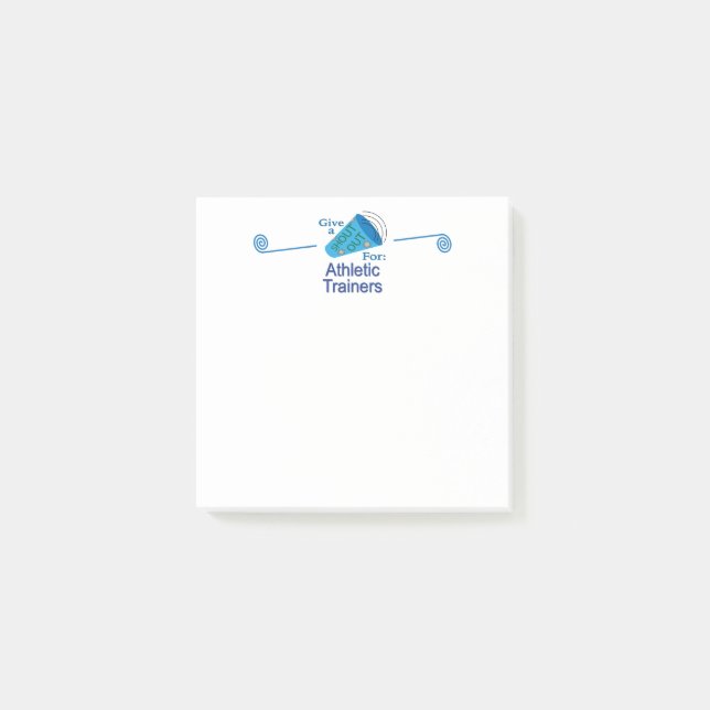 Bloco De Notas Gritar para treinadores atléticos (Frente)