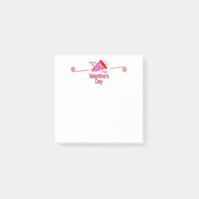 Bloco De Notas Gritar por Dia de os namorados (Frente)