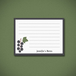 Bloco De Notas Groselha negra
