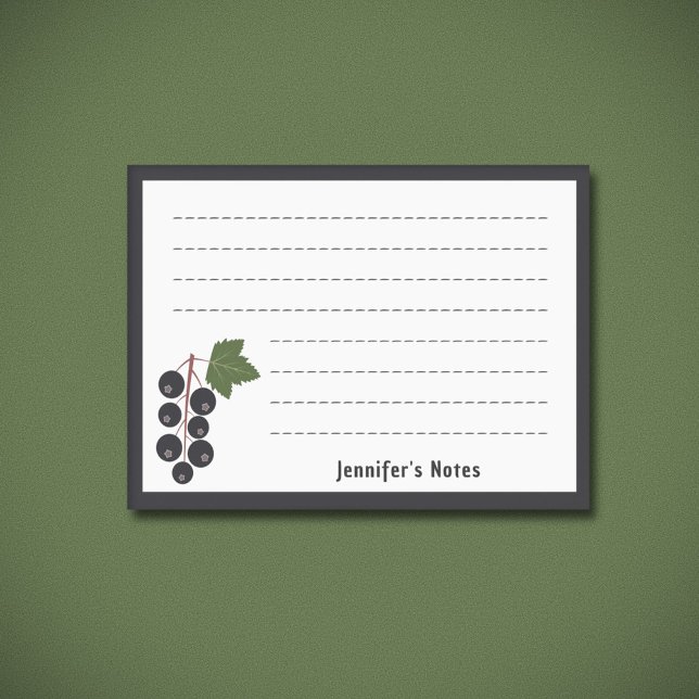 Bloco De Notas Groselha negra (Blackcurrant Post-it Notes)
