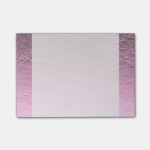 Bloco De Notas Grunge de alumínio com gradiente rosa lilac