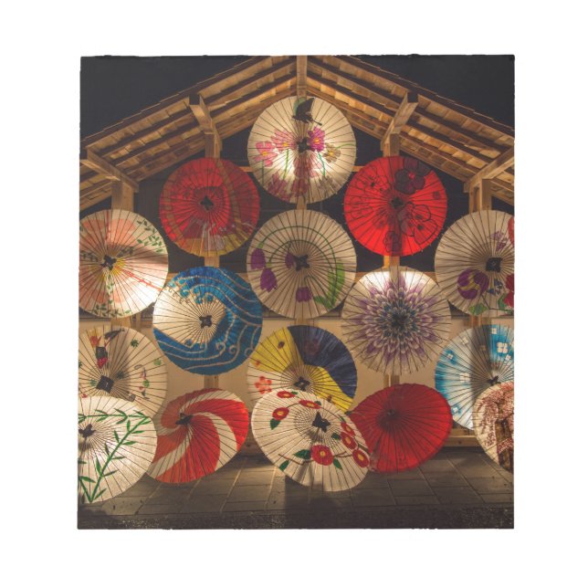 Bloco De Notas Guarda-chuvas Japonês (Frente)