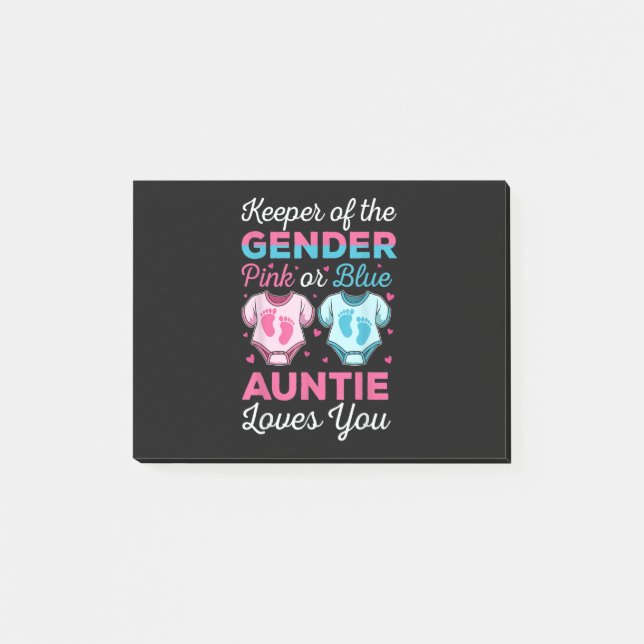 Bloco De Notas Guardião Da Tia Do Gênero Te Ama Querida (Frente)