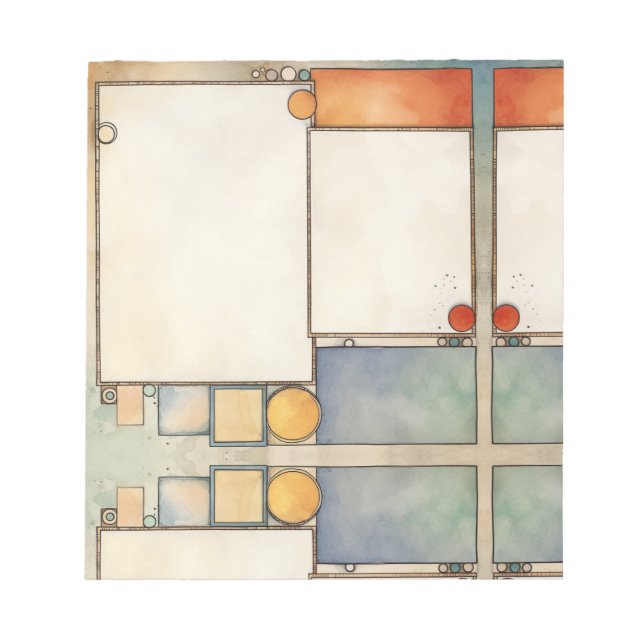 Bloco De Notas Guia de apresentação de layout de página de placa (Frente)