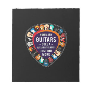 Bloco De Notas Guitarista Quantos Guitaristas Aniversário