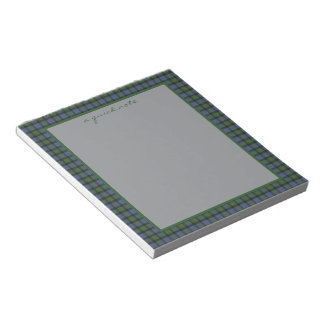 Bloco De Notas Gunn Ancient Original Scottish Tartan 