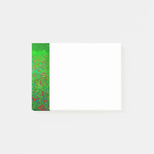Bloco De Notas Gustav Klimt Poppy Field (Frente)