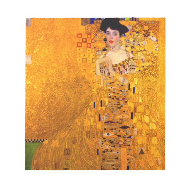 Bloco De Notas Gustav Klimt Retrato de Adele Bloch Bauer (Frente)