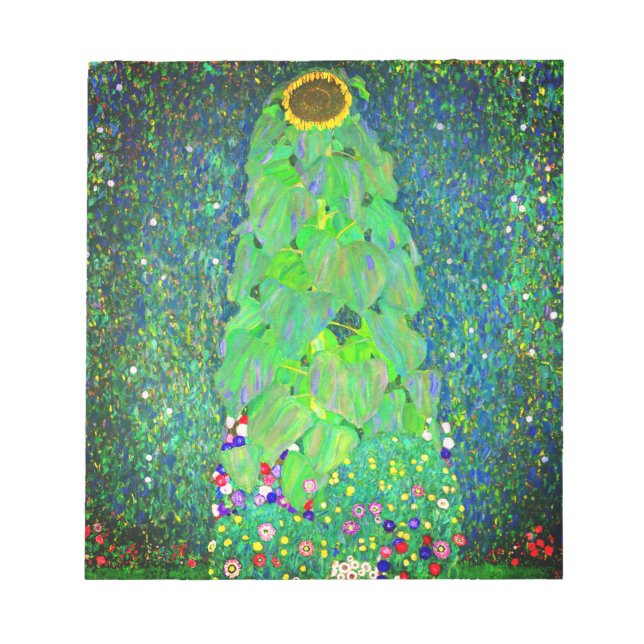 Bloco De Notas Gustav Klimt Sunflower (Frente)
