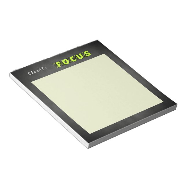 Bloco De Notas Gym Focus (Inclinado)