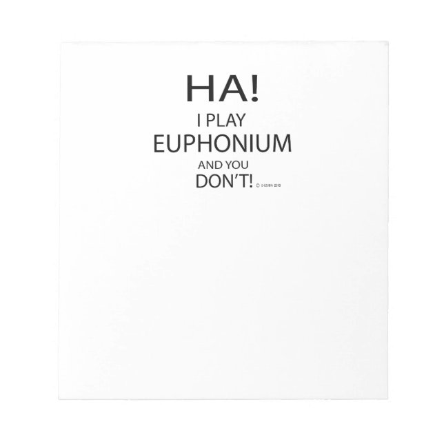 Bloco De Notas Ha Euphonium (Frente)