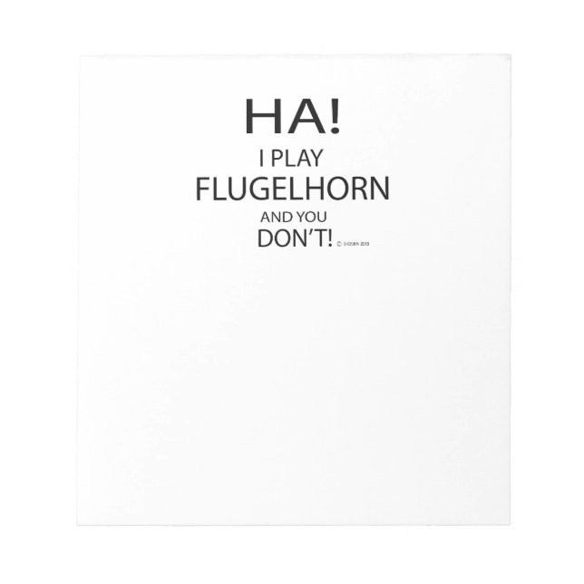 Bloco De Notas Ha Flugelhorn (Frente)