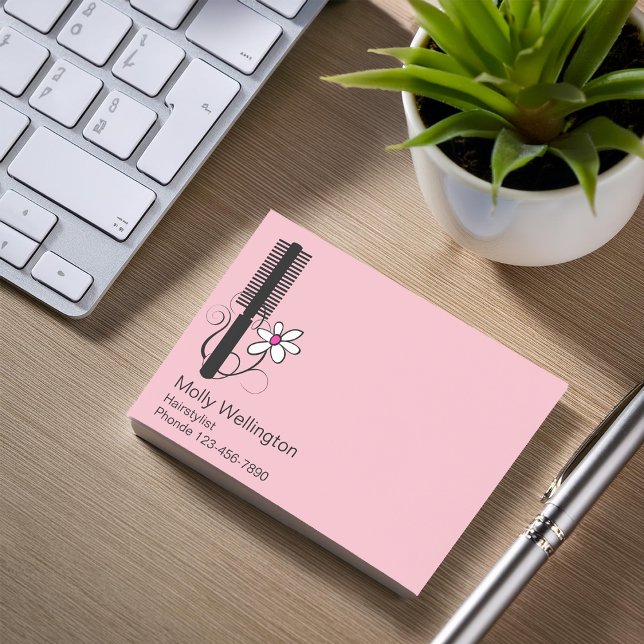 Bloco De Notas Hairstylist da beleza (Criador carregado)