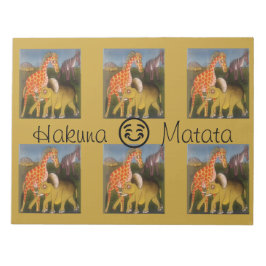 Bloco De Notas Hakuna Matata com sorriso