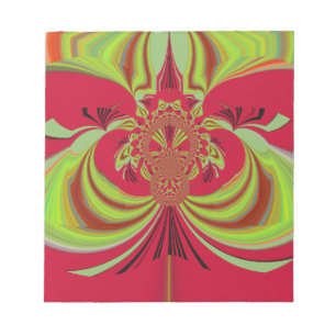 Bloco De Notas Hakuna Matata design amarelo-vermelho
