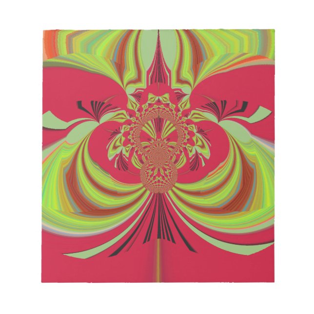 Bloco De Notas Hakuna Matata design amarelo-vermelho (Frente)