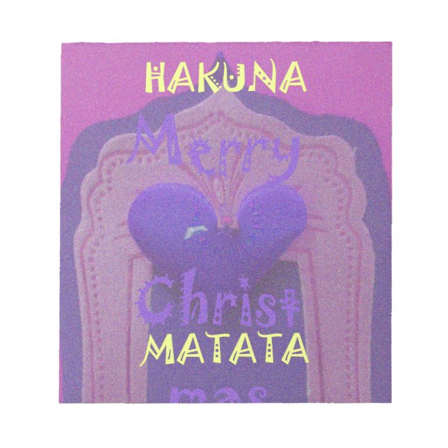 Bloco De Notas Hakuna Matata Felry Christmas Love Design.jpg (Frente)