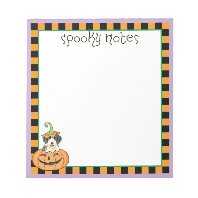 Bloco De Notas Halloween Beardie (Frente)