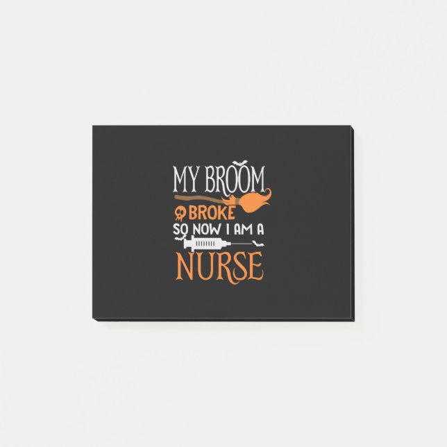 Bloco De Notas Halloween I Am A Nurse Birthday (Frente)