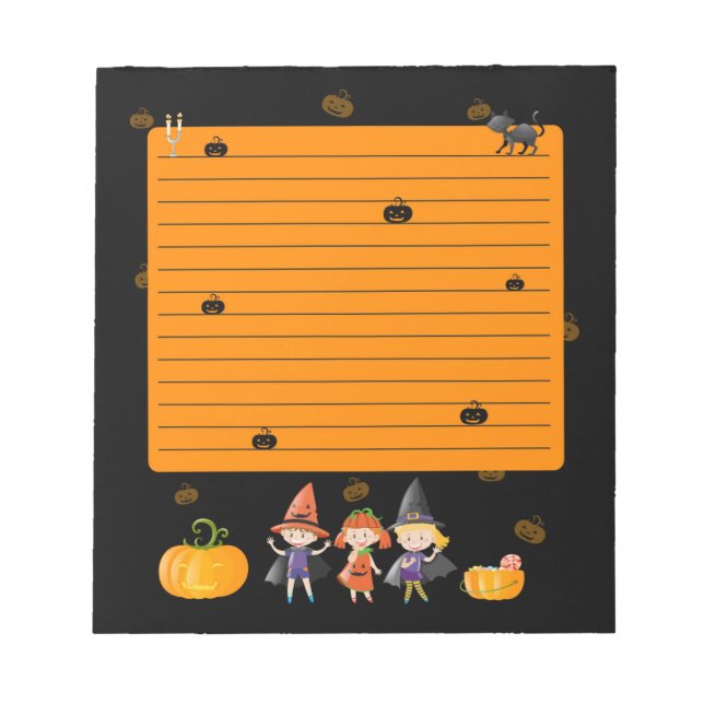 Bloco De Notas Halloween Note Pad (Frente)