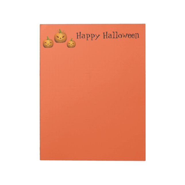Bloco De Notas Halloween Notepad Pumpkins (Invertido)