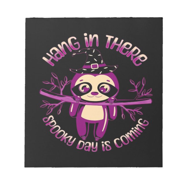 Bloco De Notas Halloween Sloth (ver.1) Classic T-Shirt (Frente)
