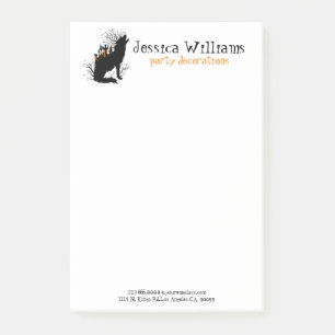 Bloco De Notas Halloween Wolf Spooky Trees & Castle