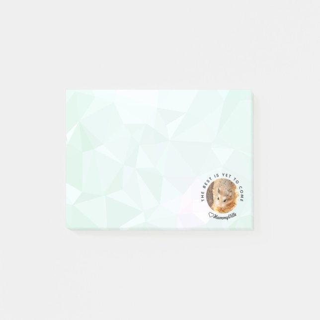 Bloco De Notas HammyVille - Hamster bonito com citação motivacion (Frente)