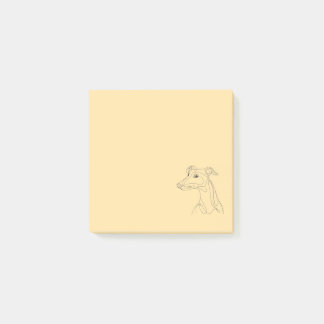 Bloco De Notas Hand Drawn Greyhound Line Art - Minimalist Design