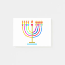 Bloco De Notas Hanukkah Menorah - Símbolo de Férias das Luzes