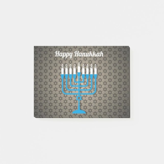 Bloco De Notas hanukkah negro feliz (Frente)