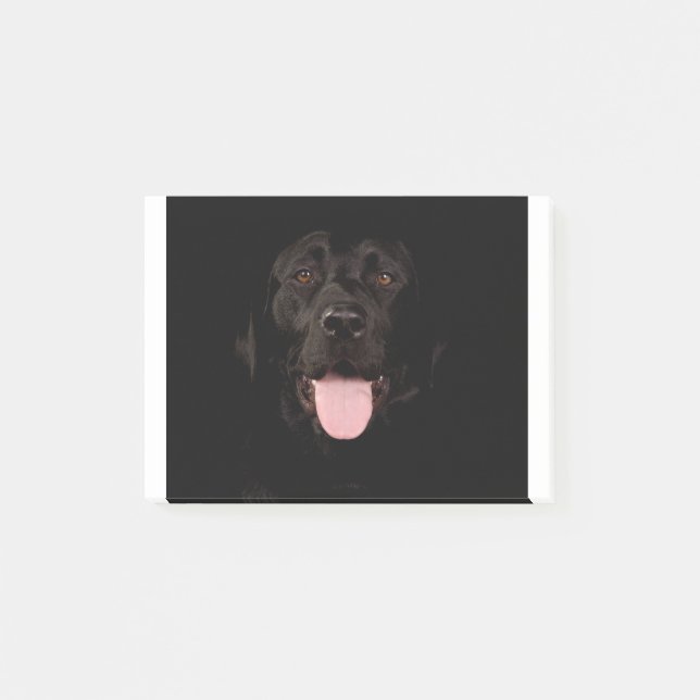 Bloco De Notas Happy Black Labrador (Frente)