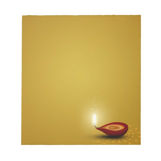 Bloco De Notas Happy Diwali Diya - Notepad (Frente)