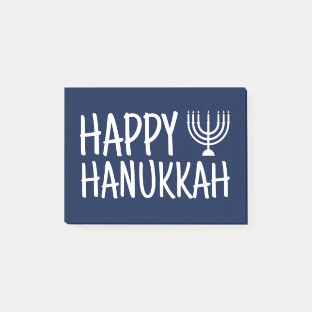 Bloco De Notas Happy Hanukkah (Frente)