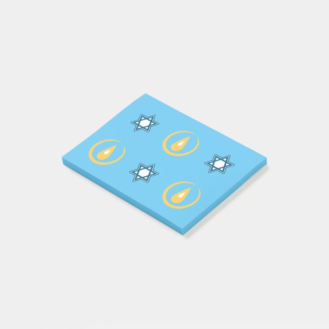 Bloco De Notas Happy Hanukkah (Inclinado)