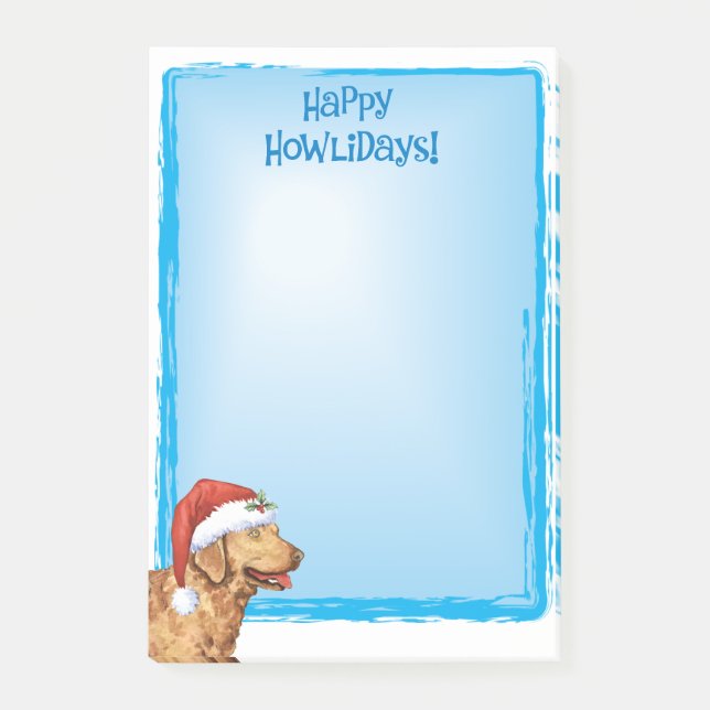 Bloco De Notas Happy Howlidays Chessie (Frente)