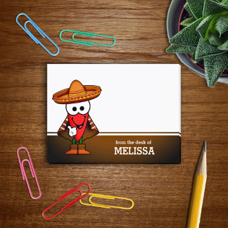 Bloco De Notas Happy Jalapeno Pepper Personalizado