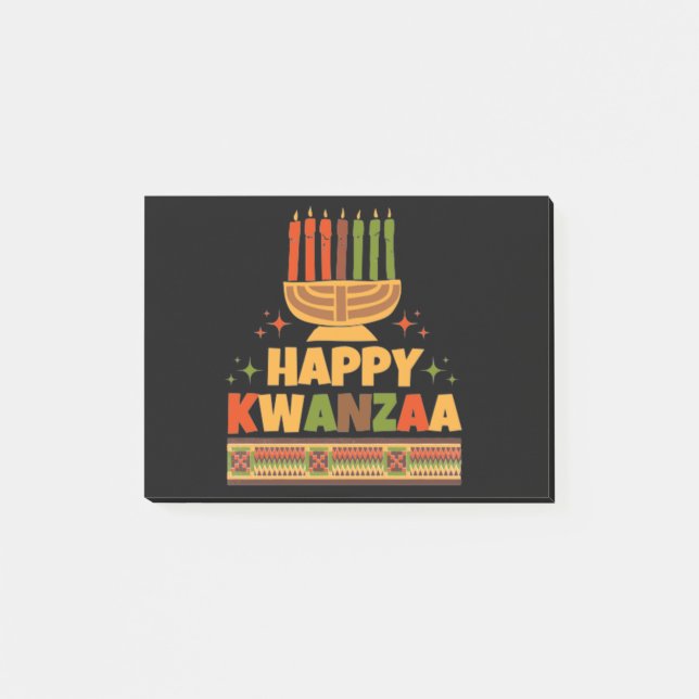 Bloco De Notas Happy Kwanzaa (Frente)