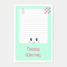 Bloco De Notas Happy Notes Green: Posto Kawaii - Notas