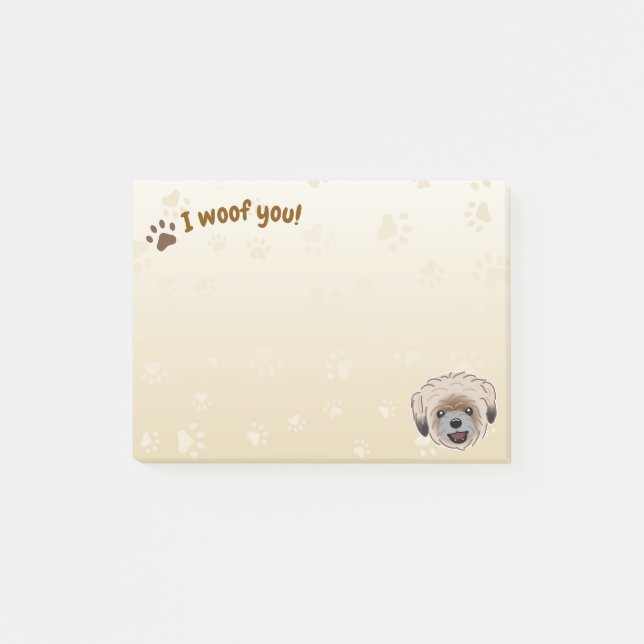 Bloco De Notas Happy Shih Tzu Dog Lover I Wows (Frente)
