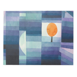 Bloco De Notas Harbinger of autumn abstract watercolor Paul Klee