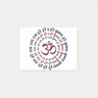 Bloco De Notas Hare Krishna Aum Om Mantra - Símbolo de Canto Hind